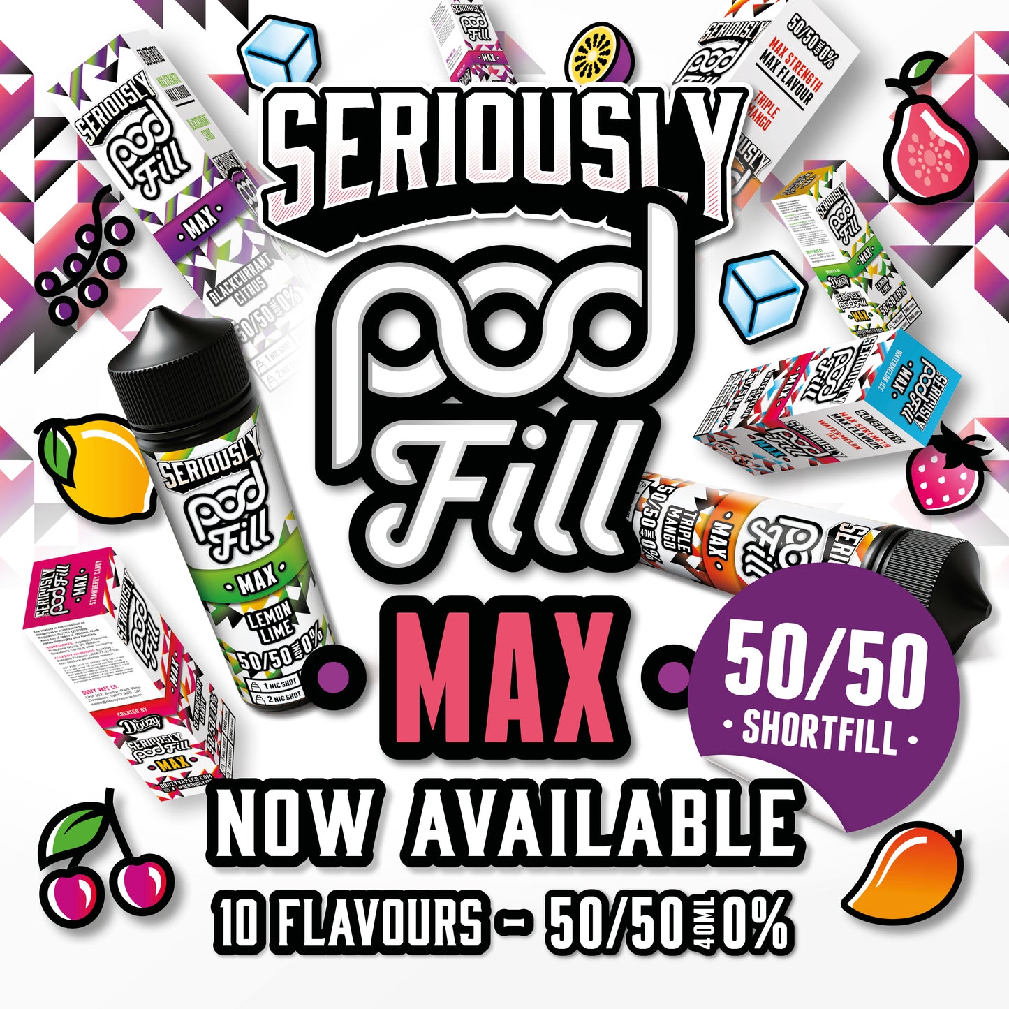 Seriously Pod Fill By Doozy 40ml 0MG Shortfill E Liquid
