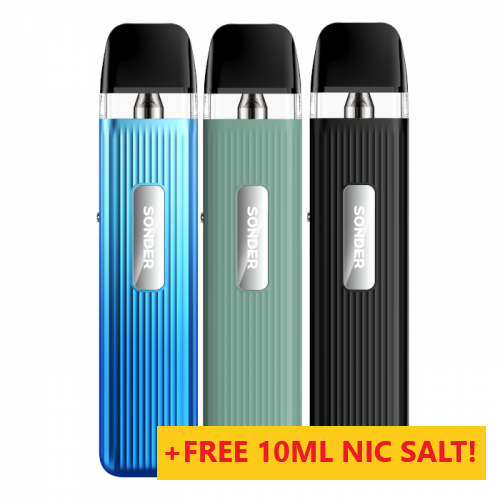 Geekvape Sonder Q Pod Full Vape Kit Refillable 1000mAh + Free 10ml Nic Salt