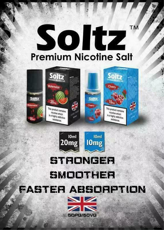 Soltz Nic Salt E-Liquid 10 x 10ml