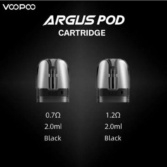 Voopoo Argus Replacement Pods 0.7 & 1.2 Ohm 2ml (3PC)