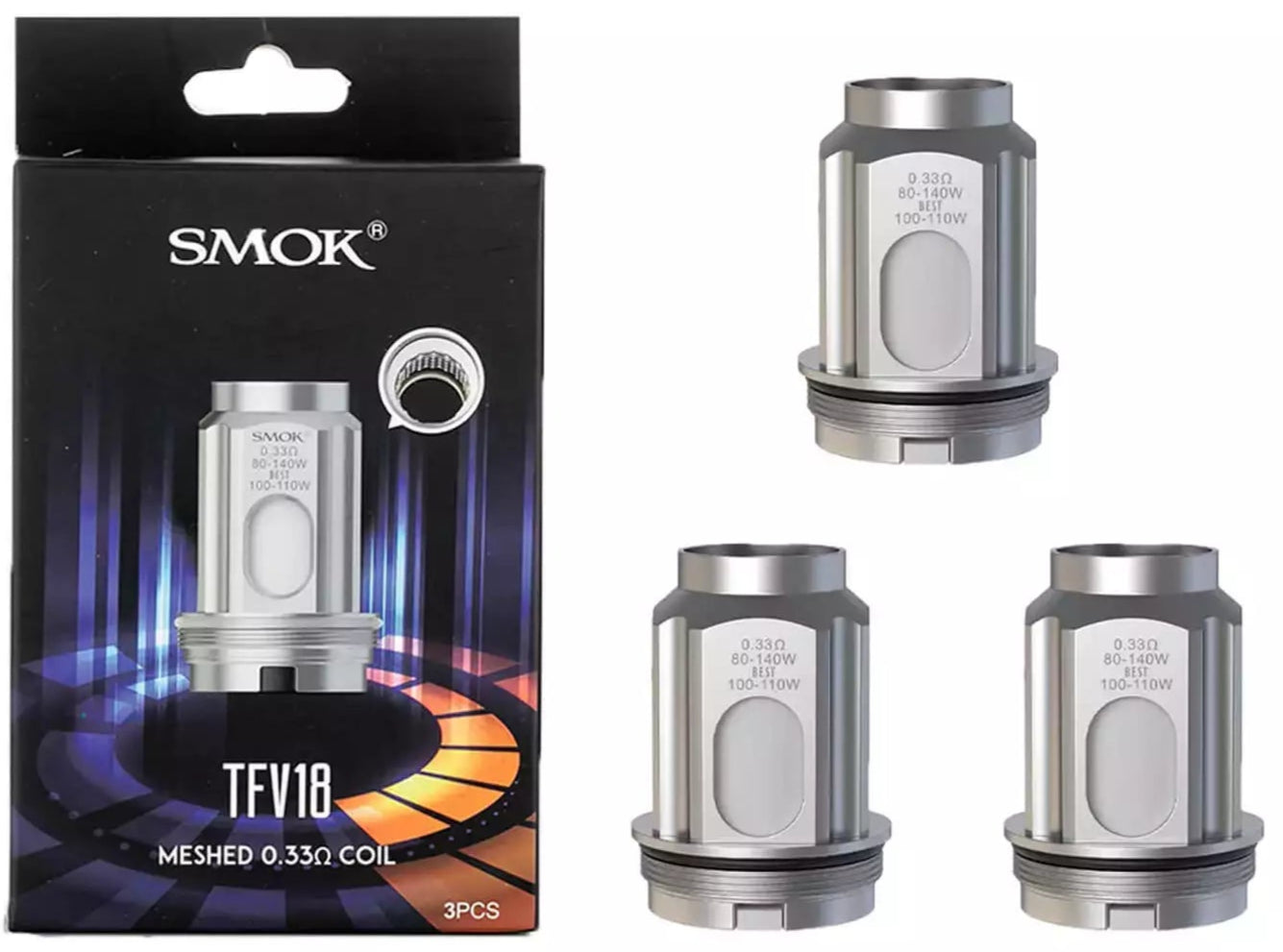 SMOK TFV18 Meshed Coils 0.33ohm (pack of 3)