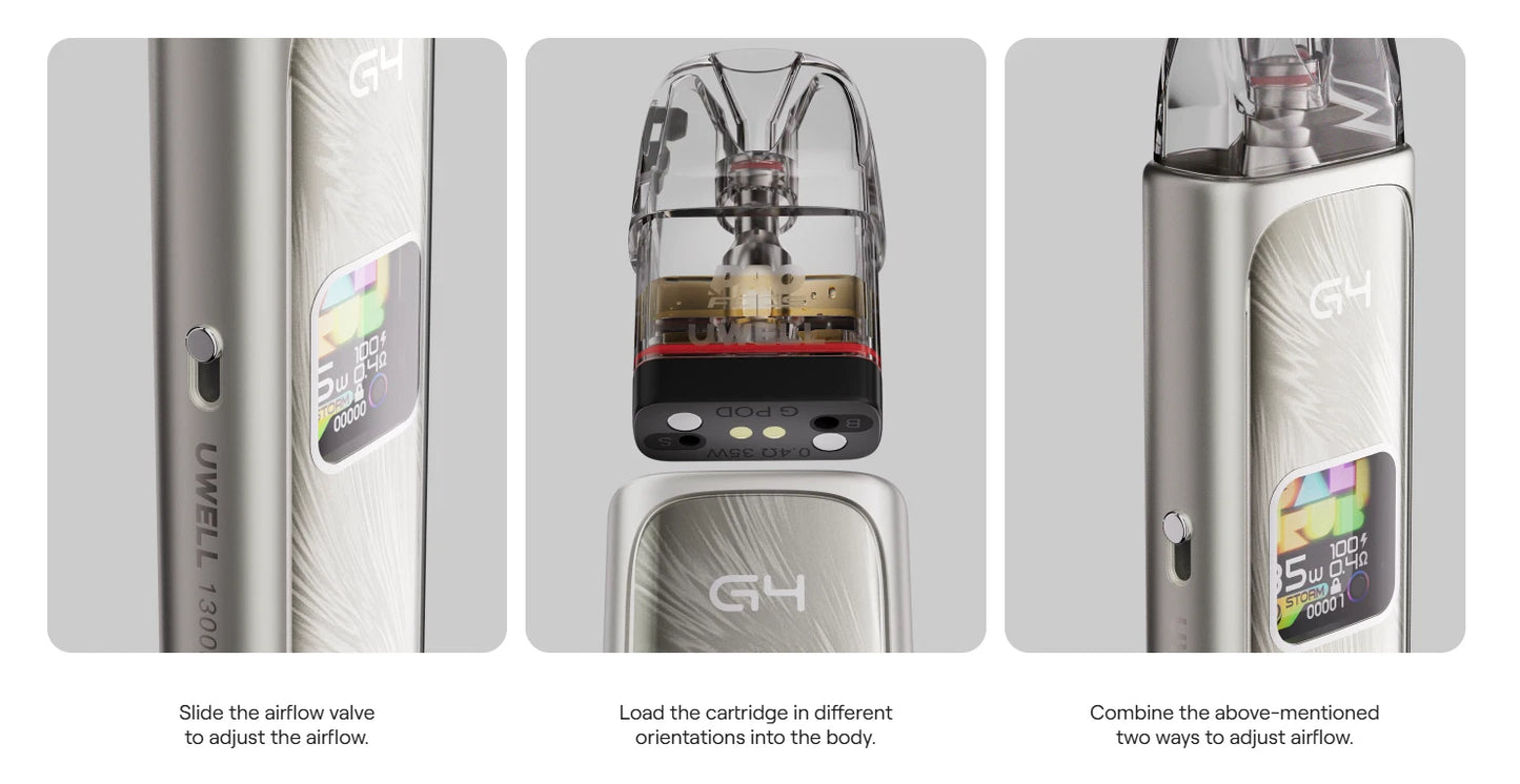 UWELL | Caliburn G4 Pod Kit | 35W | 1300mAh | G3 / GPP Pod Compatible