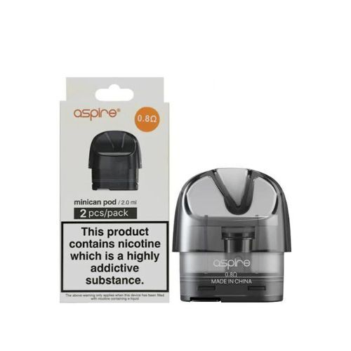 Aspire Minican Replacement Pods 0.8 OHM (2PC)
