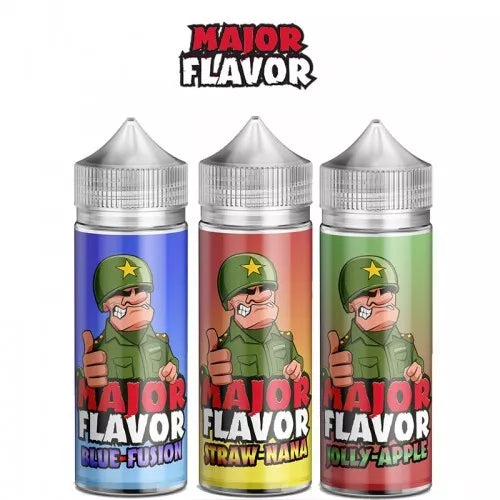 Major Flavor E Liquid 0MG Vape Juice 100Ml/70VG/30PG New UK E liquid Flavors