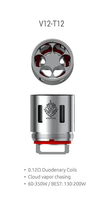 SMOK TFV12 COILS | The Cloud Beast King| V12-T12 3 COILS PER PACK