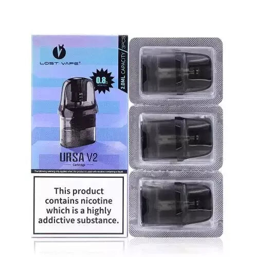 Lost Vape Ursa V2 Replacement Pod Cartridges 0.6Ω/0.8Ω(Pack of 3)
