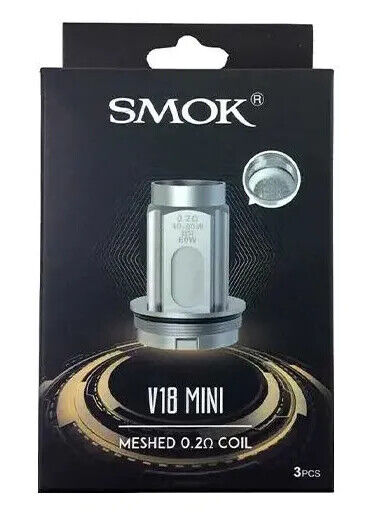 Smok V18 Mini Replacement Coils Meshed Atomisers 0.2 0.33 Ohm (3PC)