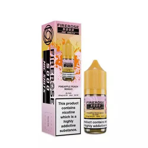 Firerose 5000 Nic Salts 10ml E Liquid 10mg|20mg 50/50 VG/PG (PACK OF 10)