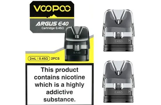 Voopoo Argus E40 pods 0.3ohm 0.45ohm 0.6ohm 2ML Pods Pack of 2 Pods