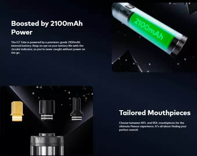 INNOKIN EZ TUBE Vape Kit-MTL-RDTL-DTL-Zenith Minimal-2100mAh-2ml