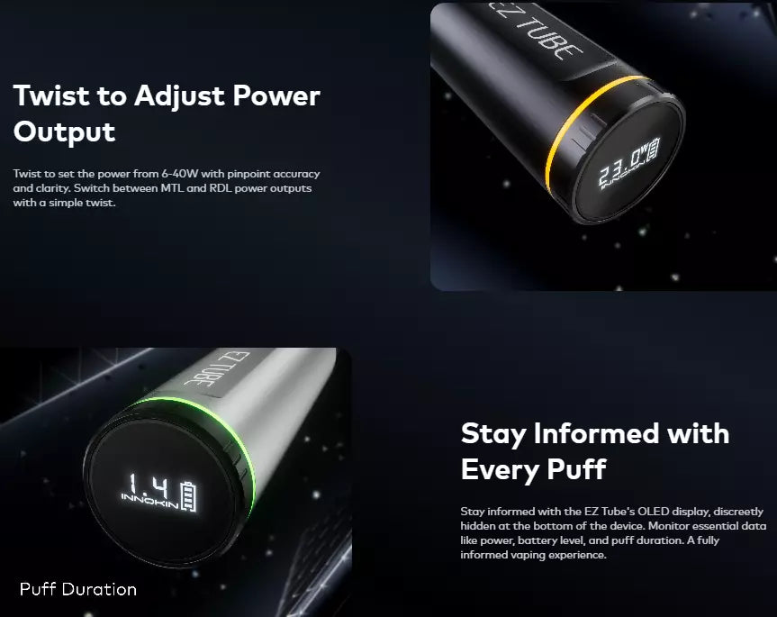 INNOKIN EZ TUBE Vape Kit-MTL-RDTL-DTL-Zenith Minimal-2100mAh-2ml
