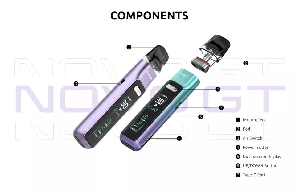 Smok Novo GT Pod Vape Kit | 1300mAh Vape Pod Kit