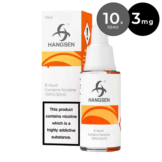 Hangsen 3mg 10ml E Liquid (pack of 10)