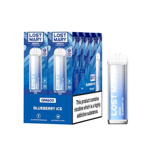 Lost Mary QM600 20mg 2ml Disposable Vape (pack of 10)