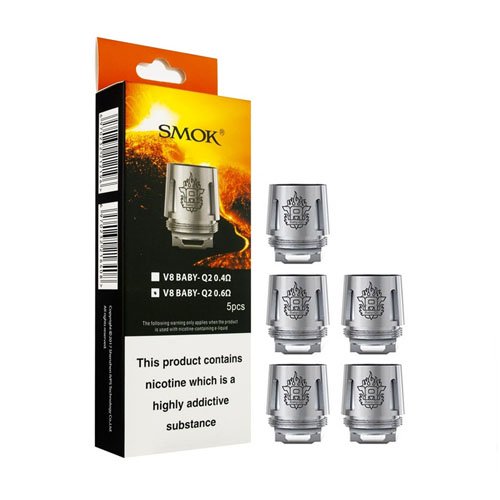 Smok V8 Baby Q2 Replacement Coil 0.6 OHM (pack of 5)