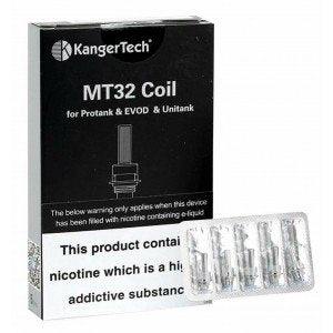 Kangertech MT32 NiCr Replacement Coils 1.8 OHM (pack of 5)