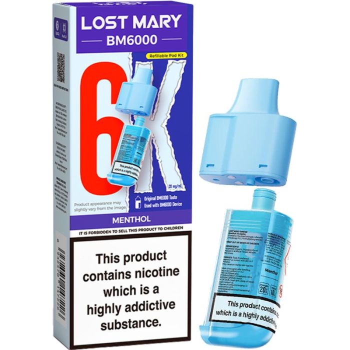 Menthol Lost Mary BM6k Refill Pods