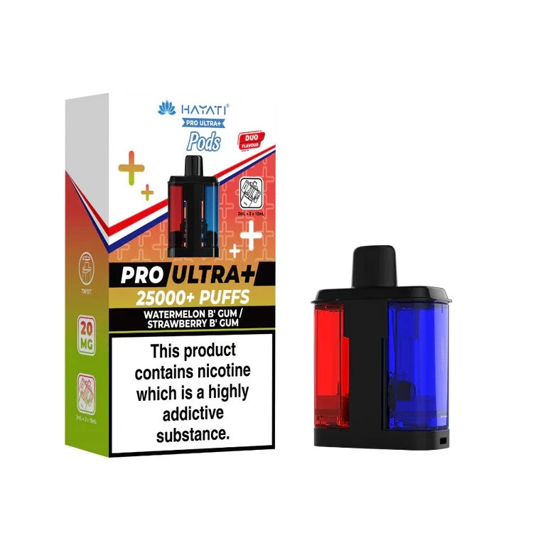 Hayati Pro Ultra Plus Prefilled Rechargeable Kit 25K | 20mg (Pack of 5)