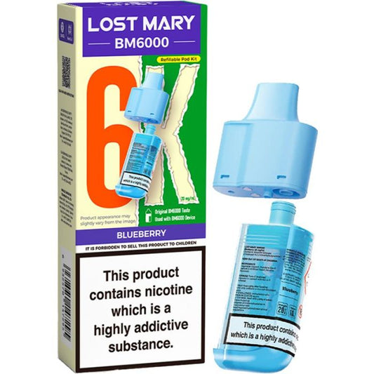 Blueberry Lost Mary BM6k Refill Pods