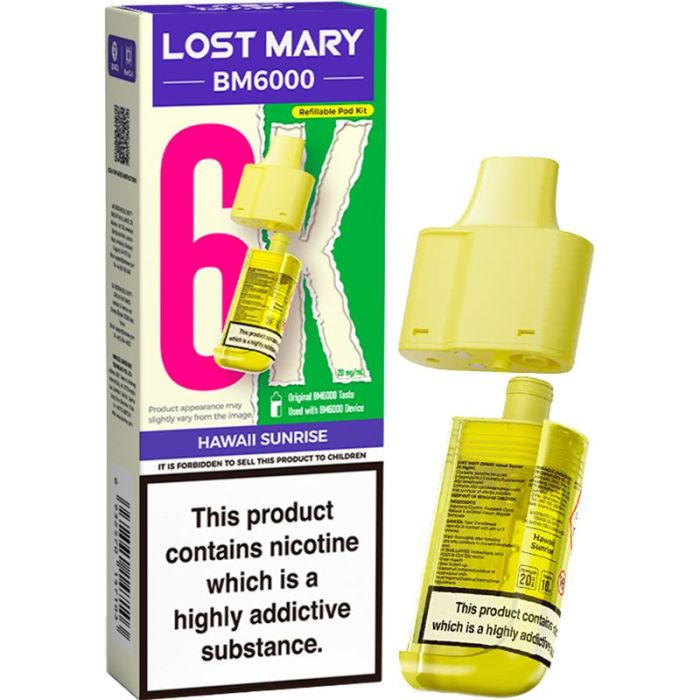 Hawaii Sunrise Lost Mary BM6k Refill Pods