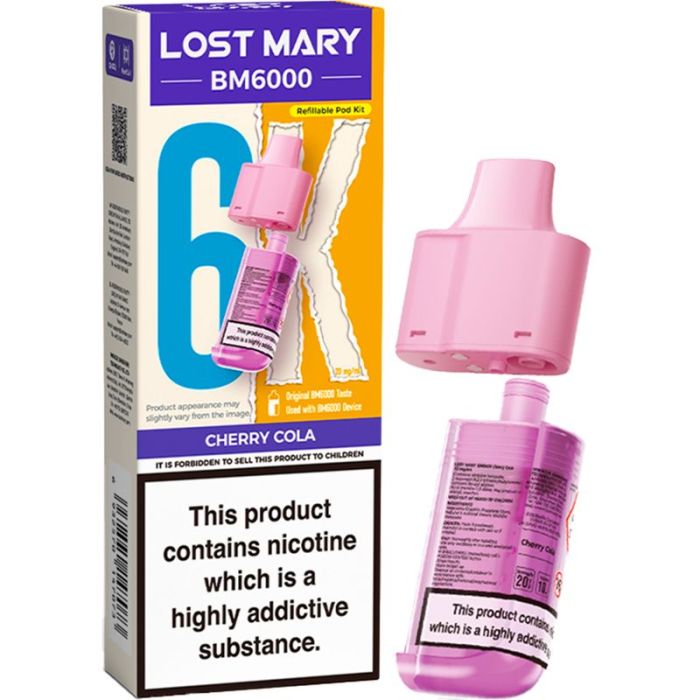 Cherry cola Lost Mary BM6k Refill Pods