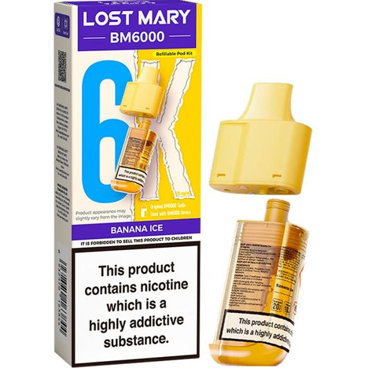 Banana Ice Lost Mary BM6k Refill Pods