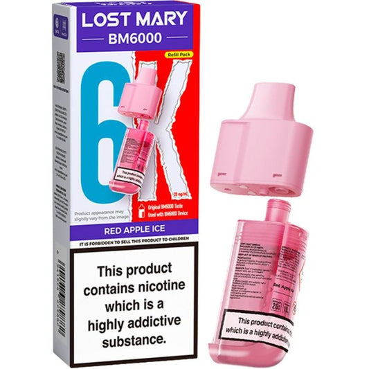 Red Apple Ice Lost Mary BM6k Refill Pods