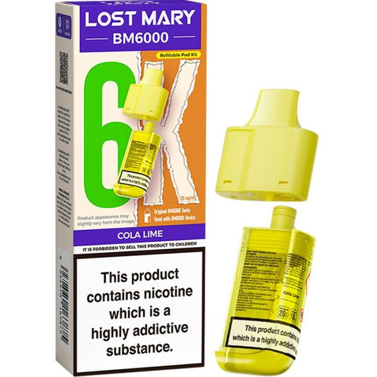 Cola Lime Lost Mary BM6k Refill Pods