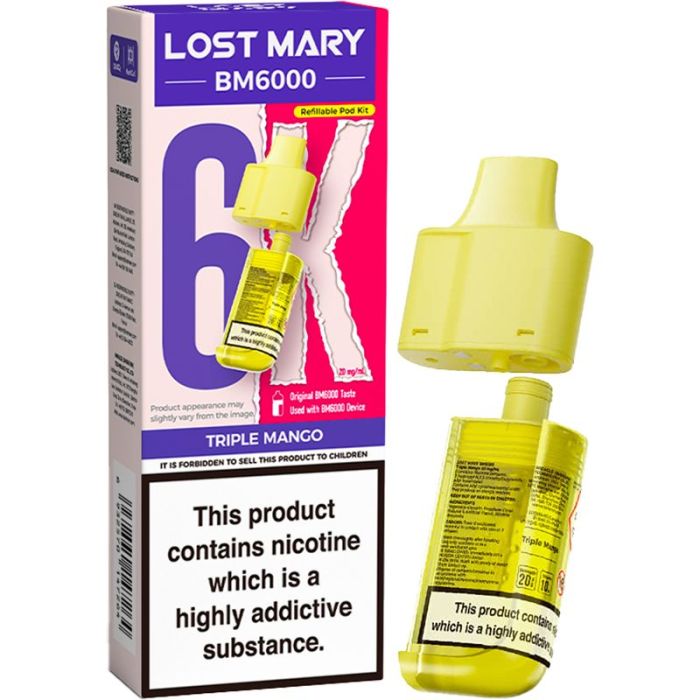 Triple Mango Lost Mary BM6k Refill Pods