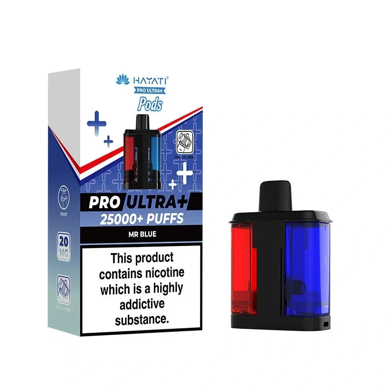 Hayati Pro Ultra Plus Prefilled Rechargeable Kit 25K | 20mg (Pack of 5)