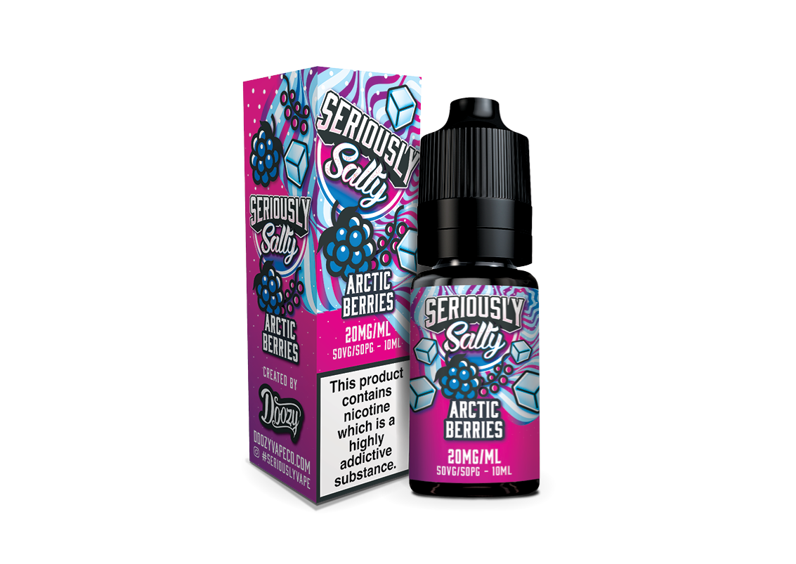 Doozy Seriously Salty Range Nic Salt Vape E Liquid 50/50 10 & 20mg 10 x 10ml