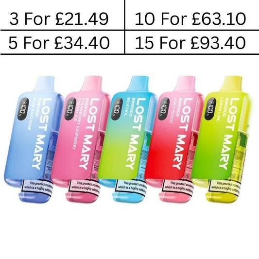 Lost Mary BM6000 Refill Rechargeable Kit - 20mg
