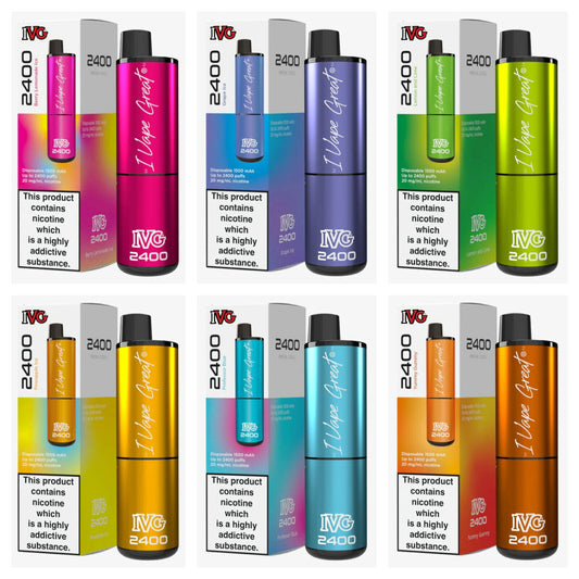 IVG 2400 Disposable Vape Device | 2400 Puffs | E-cig | 20MG |