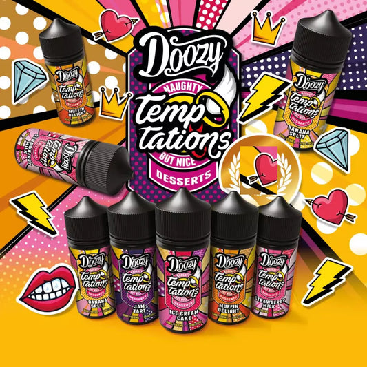 Doozy Temptations 100 E Liquid Vape Juice 0mg