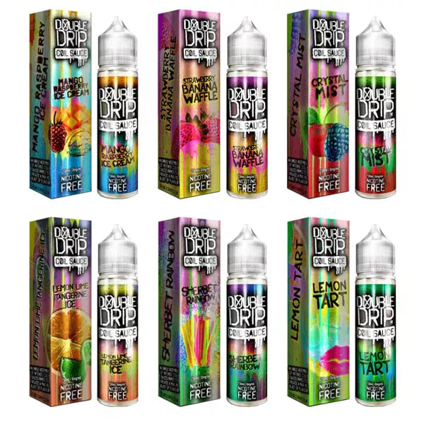 Double Drip Full Range 50ml E Liquid 80/20 VGPG 0mg