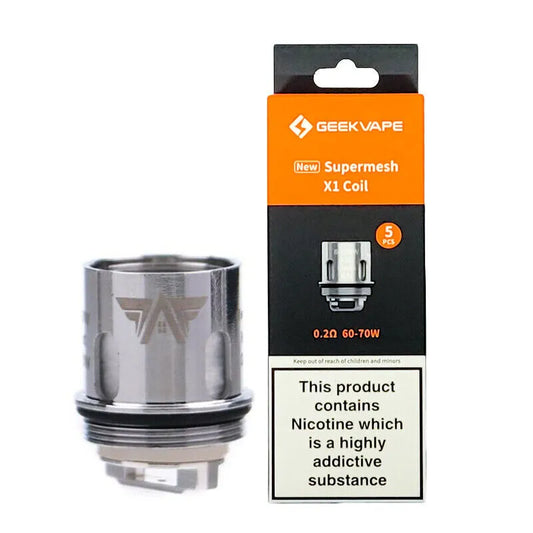 Geekvape Super Mesh X1 0.2Ω/X2 0.4Ω Mesh Coils (pack of 5)