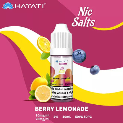 Hayati Pro Max 10ml Nic Salt 10mg 20mg (PACK OF 10)
