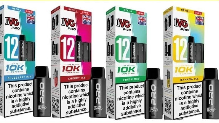 IVG Pro 12 Pods Prefilled Replacement Refill Pods | 20mg | IVG Pro 12 Refills MIX &MATCH