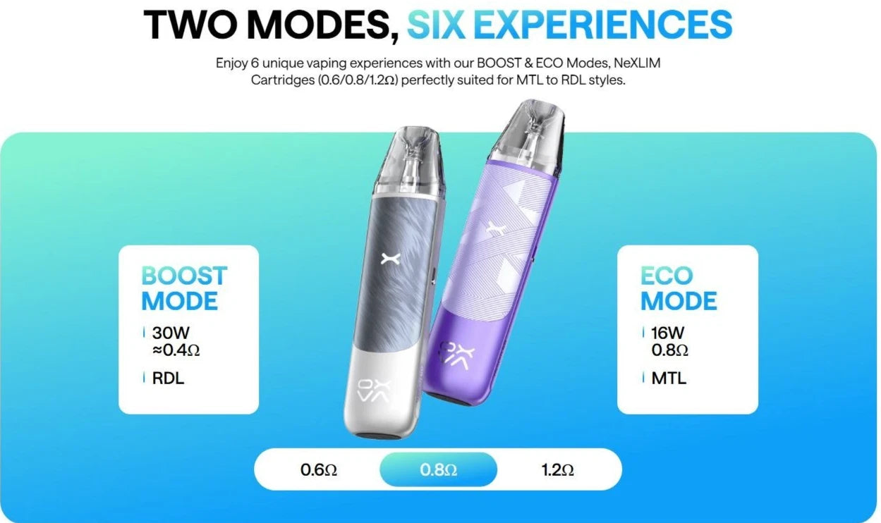 OXVA NeXLIM GO Vape Kit 1800mAh Dual Mesh Pod 100% Authentic E-Cig