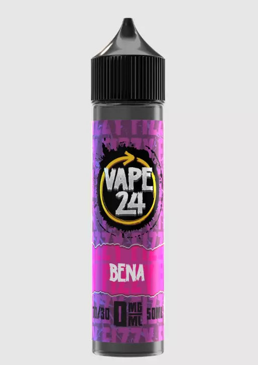 Vape 24 Range E Liquid 50-70/30 VG/PG 0mg All Flavours