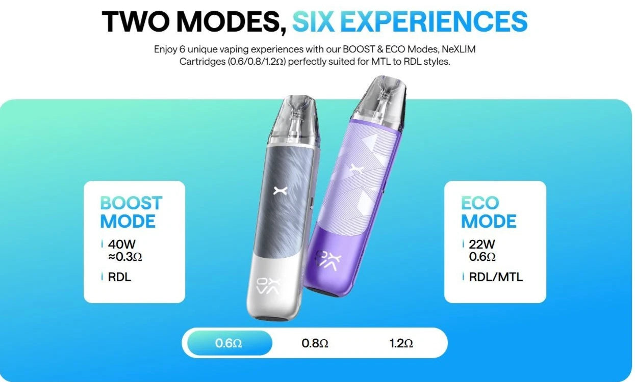 OXVA NeXLIM GO Vape Kit 1800mAh Dual Mesh Pod 100% Authentic E-Cig