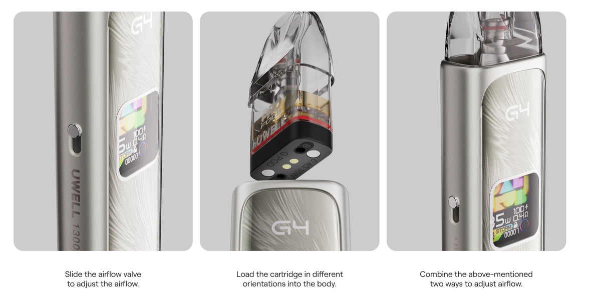 UWELL | Caliburn G4 Pod Kit | 35W | 1300mAh | G3 / GPP Pod Compatible