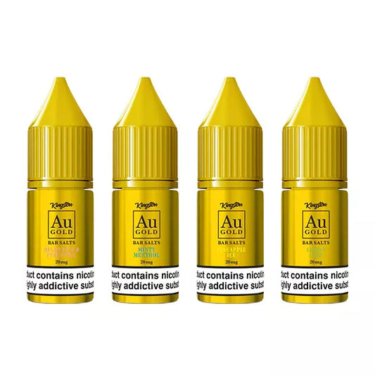 Au Gold Bar Salts 10ml Nic Salts 10mg & 20mg PACK OF 10