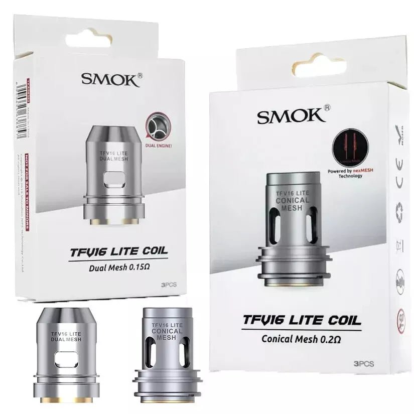 SMOK TFV16 Lite Coils | Conical | Dual Mesh | (Pack of 3)
