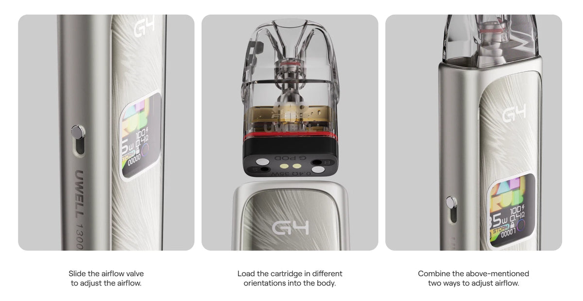 UWELL | Caliburn G4 Pod Kit | 35W | 1300mAh | G3 / GPP Pod Compatible