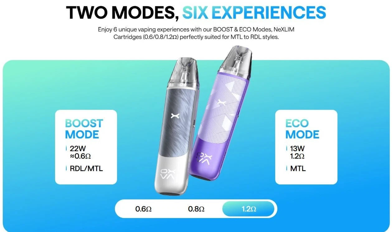 OXVA NeXLIM GO Vape Kit 1800mAh Dual Mesh Pod 100% Authentic E-Cig