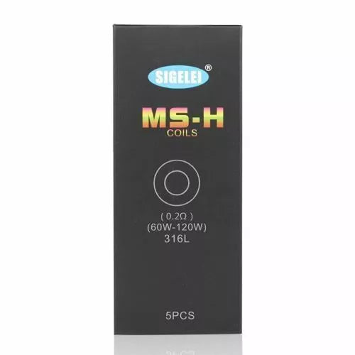 SIGELEI MS 0.25Ω & MS-M 0.2Ω & MS-H 0.2Ω Coils (40-80w) Pack Of 5
