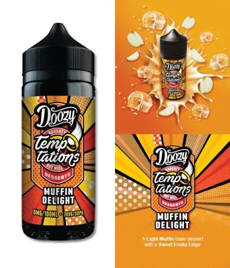 Doozy Temptations 100 E Liquid Vape Juice 0mg