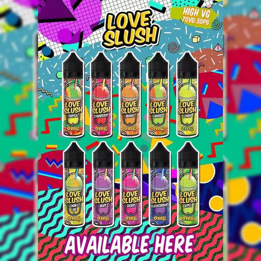 Love Slush E Liquid 0mg 50-70/30 VG/PG