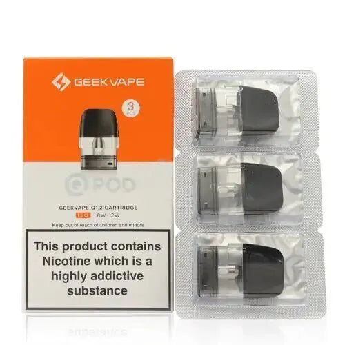 Geekvape Q Pod Cartridge Pack of 3 0.6Ω/0.8Ω/1.2Ω